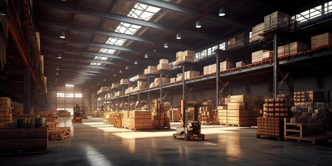 Warehouse background